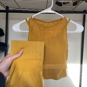 Matching JoyLab Yellow workout set